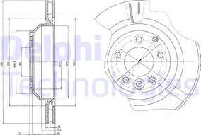 Delphi BG4070 - Гальмівний диск avtolavka.club