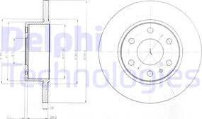 Delphi BG4164 - Гальмівний диск avtolavka.club