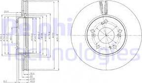 Delphi BG4119 - Гальмівний диск avtolavka.club