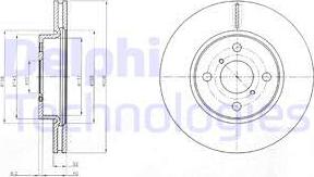 Delphi BG4116 - Гальмівний диск avtolavka.club