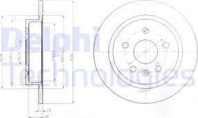 Delphi BG4188 - Гальмівний диск avtolavka.club