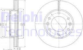 Delphi BG4137 - Гальмівний диск avtolavka.club