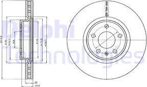 Delphi BG4346 - Гальмівний диск avtolavka.club