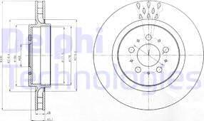 Delphi BG4306 - Гальмівний диск avtolavka.club