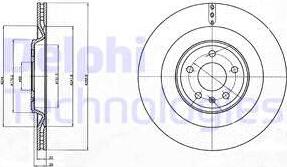 Delphi BG4387C - Гальмівний диск avtolavka.club