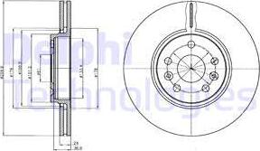 Delphi BG4338 - Гальмівний диск avtolavka.club