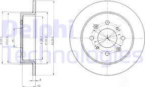 Delphi BG4333 - Гальмівний диск avtolavka.club