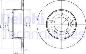 Delphi BG4321 - Гальмівний диск avtolavka.club