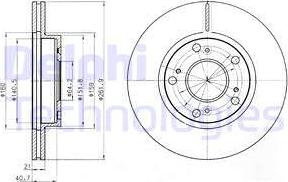 Delphi BG4294 - Гальмівний диск avtolavka.club