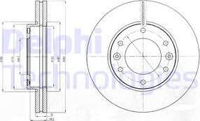 Delphi BG4296 - Гальмівний диск avtolavka.club