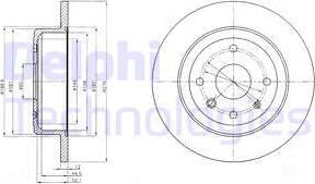 Delphi BG4244 - Гальмівний диск avtolavka.club