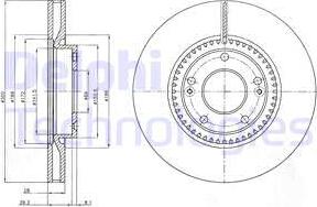 Delphi BG4251 - Гальмівний диск avtolavka.club