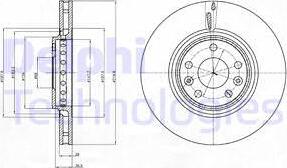 Delphi BG4266 - Гальмівний диск avtolavka.club