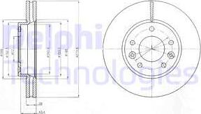 Delphi BG4261 - Гальмівний диск avtolavka.club