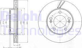 Delphi BG4206 - Гальмівний диск avtolavka.club