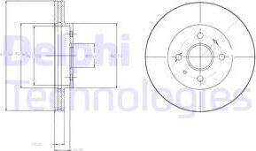 Delphi BG4213 - Гальмівний диск avtolavka.club