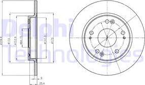 Delphi BG4280 - Гальмівний диск avtolavka.club