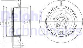 Delphi BG4288 - Гальмівний диск avtolavka.club