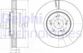 Delphi BG4225 - Гальмівний диск avtolavka.club