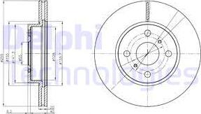 Delphi BG4274 - Гальмівний диск avtolavka.club