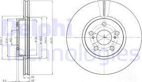 Delphi BG4277 - Гальмівний диск avtolavka.club