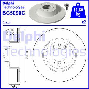 Delphi BG5090C - Гальмівний диск avtolavka.club