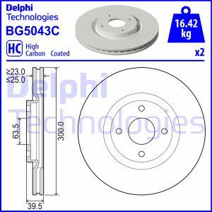Delphi BG5043C - Гальмівний диск avtolavka.club
