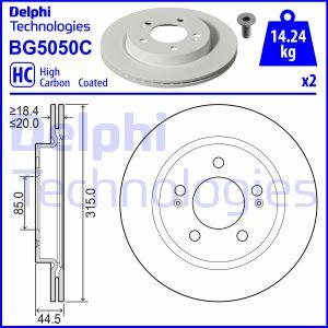 Delphi BG5050C - Гальмівний диск avtolavka.club