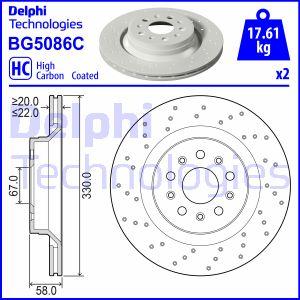 Delphi BG5086C - Гальмівний диск avtolavka.club