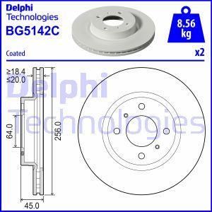 Delphi BG5142C - Гальмівний диск avtolavka.club