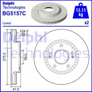 Delphi BG5157C - Гальмівний диск avtolavka.club