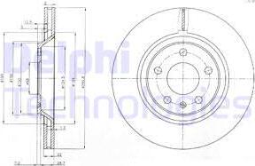 Delphi BG3997 - Гальмівний диск avtolavka.club