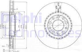 Delphi BG3951 - Гальмівний диск avtolavka.club