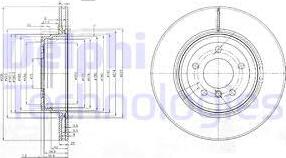 Delphi BG3961 - Гальмівний диск avtolavka.club