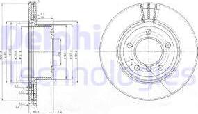 Delphi BG3900C - Гальмівний диск avtolavka.club