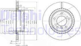 Delphi BG3901 - Гальмівний диск avtolavka.club