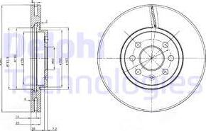 Delphi BG3989C - Гальмівний диск avtolavka.club