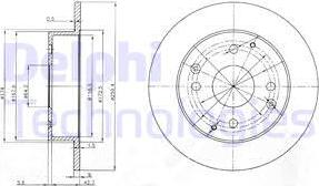 Delphi BG3983 - Гальмівний диск avtolavka.club