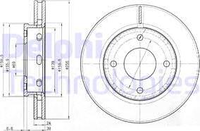 Delphi BG3987 - Гальмівний диск avtolavka.club