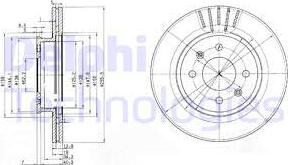 Delphi BG3934 - Гальмівний диск avtolavka.club