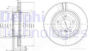 Delphi BG3938 - Гальмівний диск avtolavka.club