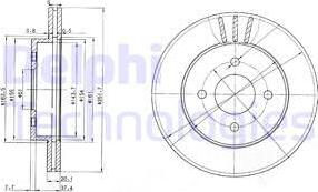 Delphi BG3932 - Гальмівний диск avtolavka.club