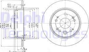 Delphi BG3979 - Гальмівний диск avtolavka.club