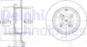 Delphi BG3974 - Гальмівний диск avtolavka.club