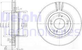 Delphi BG3977 - Гальмівний диск avtolavka.club