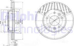 Delphi BG3563 - Гальмівний диск avtolavka.club