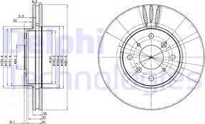 Delphi BG3516 - Гальмівний диск avtolavka.club