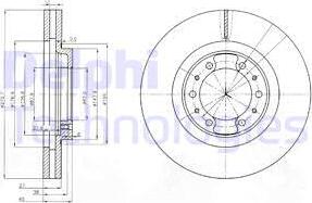 Delphi BG3586 - Гальмівний диск avtolavka.club