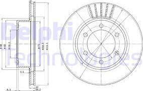 Delphi BG3535 - Гальмівний диск avtolavka.club