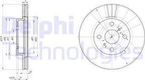 Delphi BG3520 - Гальмівний диск avtolavka.club